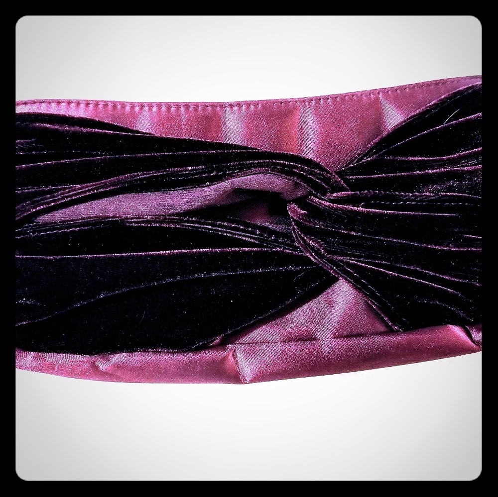 Satin and Velvet Clutch